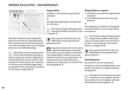 2001-2006 Mini Cooper/Cooper S/One/One Diesel Owner's Manual | Dutch
