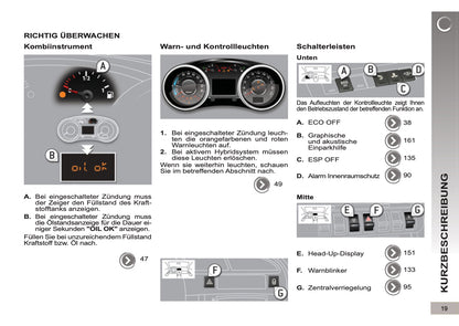 2012-2013 Peugeot 3008 HYbrid4 Owner's Manual | German