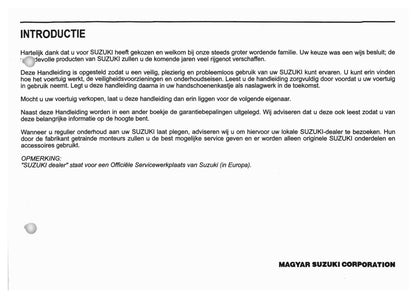 2005-2009 Suzuki Swift Owner's Manual | Dutch