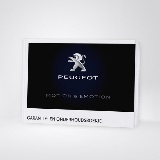 Peugeot Garantie- en Onderhoudsboekje 2016 - 2023