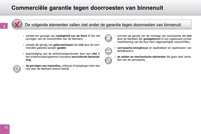 Peugeot Garantie- en Onderhoudsboekje 2016 - 2023