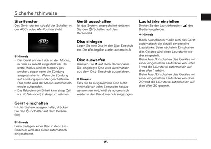 Kia Ceed Navigationssystem Bedienungsanleitung 2012 - 2015