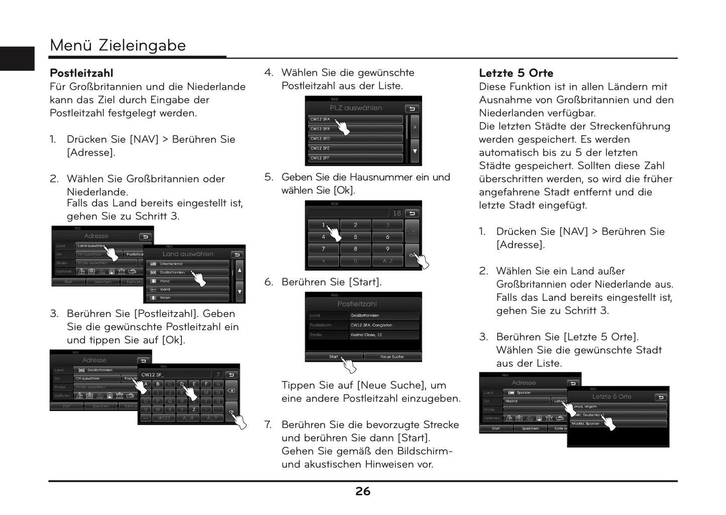 Kia Ceed Navigationssystem Bedienungsanleitung 2012 - 2015