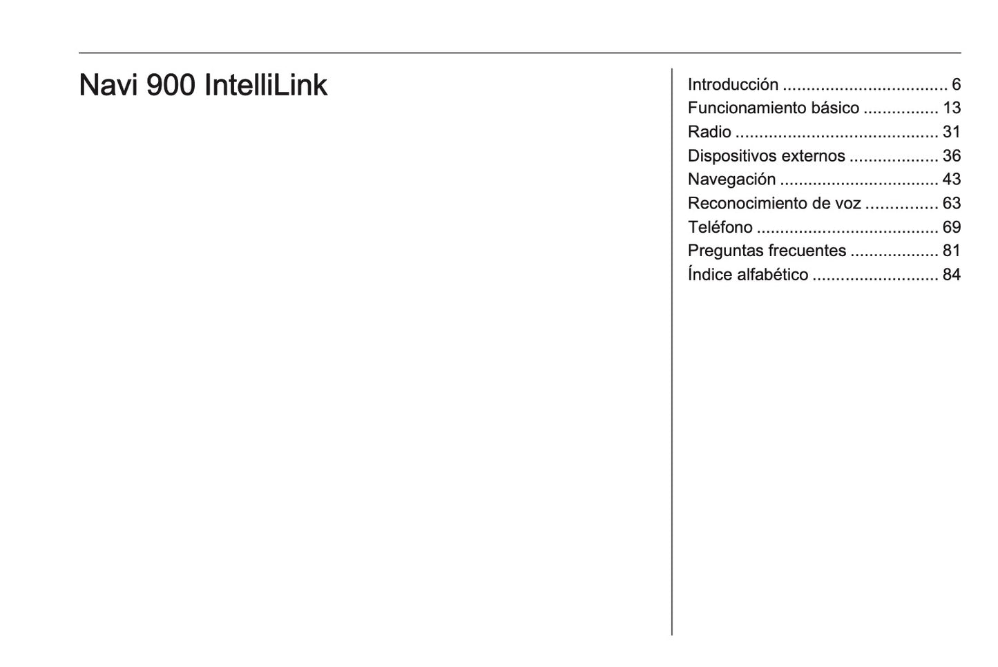 Opel Mokka X Manual de infoentretenimiento 2016 - 2020