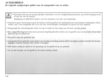 2004-2005 Renault Mégane Coupé Cabriolet Owner's Manual | Dutch