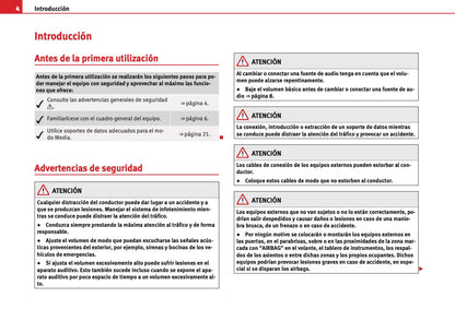 Seat Sound System 2.0 Manual de Instrucciones 2010 - 2015