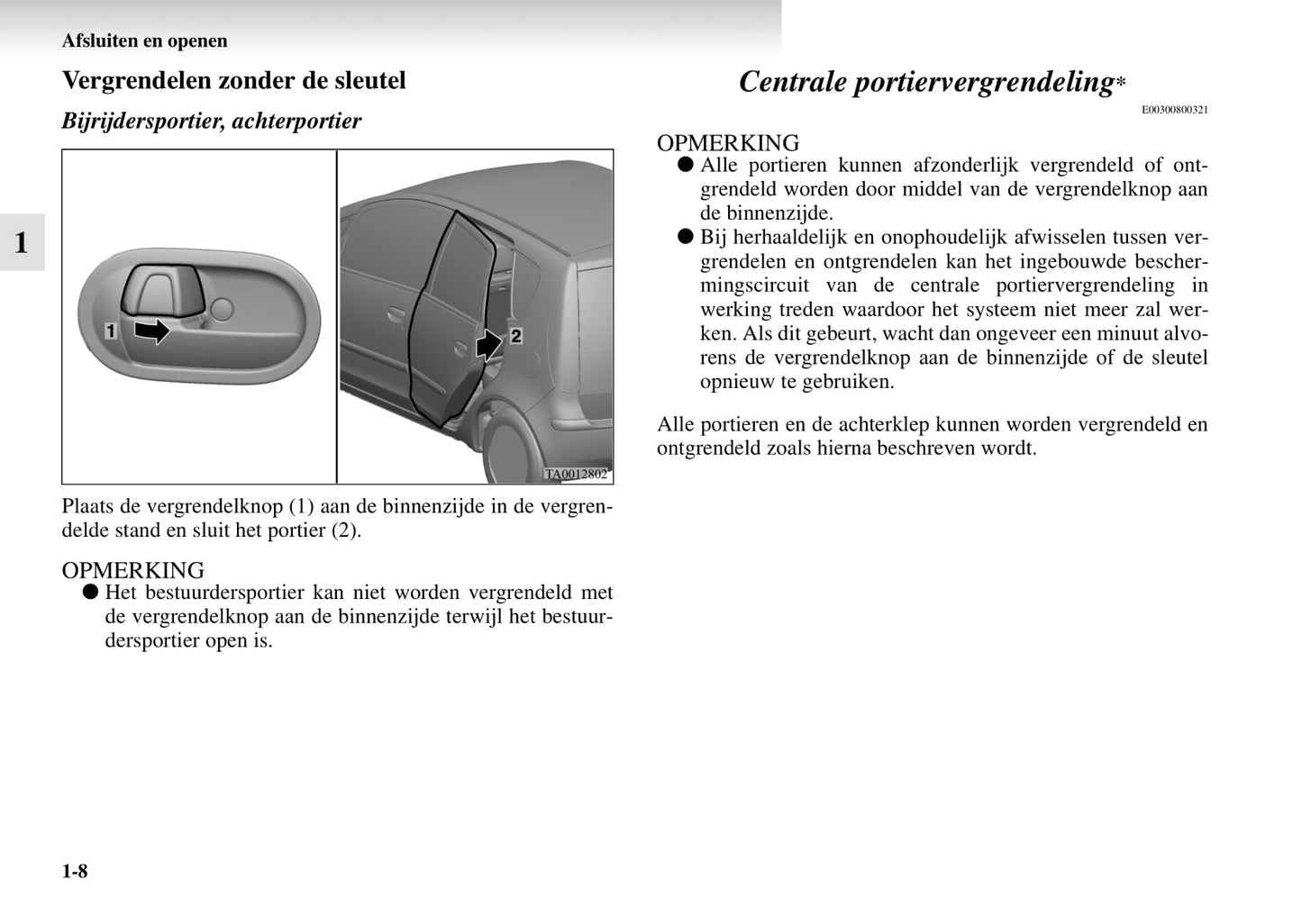 2004-2008 Mitsubishi Colt Gebruikershandleiding | Nederlands