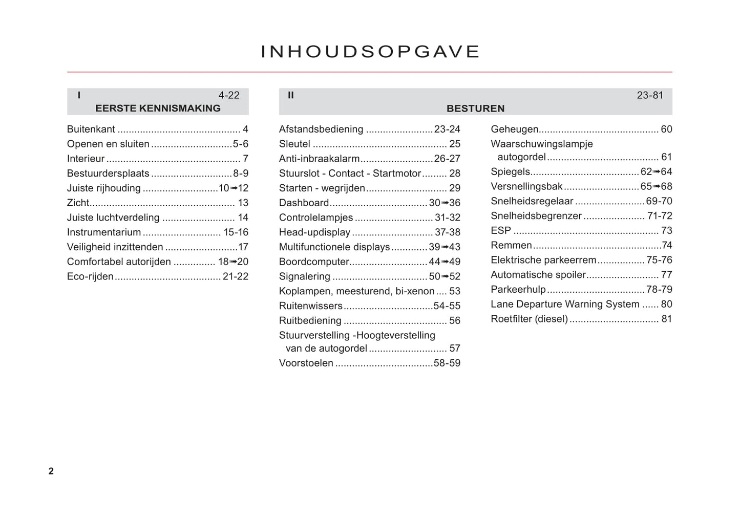 2011-2012 Citroën C6 Gebruikershandleiding | Nederlands