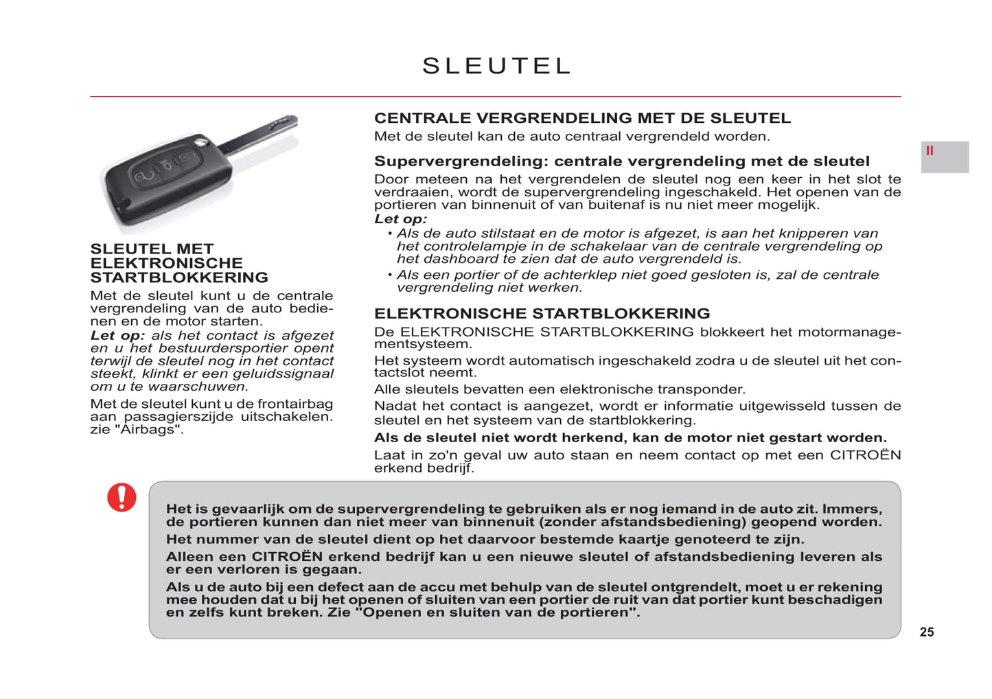 2011-2012 Citroën C6 Owner's Manual | Dutch