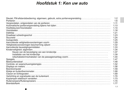 2003-2004 Renault Kangoo Gebruikershandleiding | Nederlands