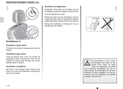 2003-2004 Renault Kangoo Owner's Manual | Dutch