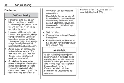 2015-2016 Opel Combo Owner's Manual | Dutch