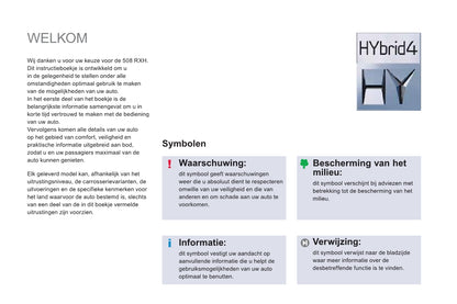 2013-2014 Peugeot 508 RXH/508 RXH HYbrid4 Owner's Manual | Dutch