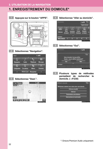 Toyota 4Runner Systéme De Navigation Et De Multimédia Guide d'utilisation 2013 - 2018