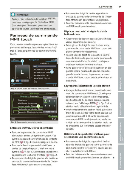 Audi Navigation MMI Plus Guide d'utilisation 2013