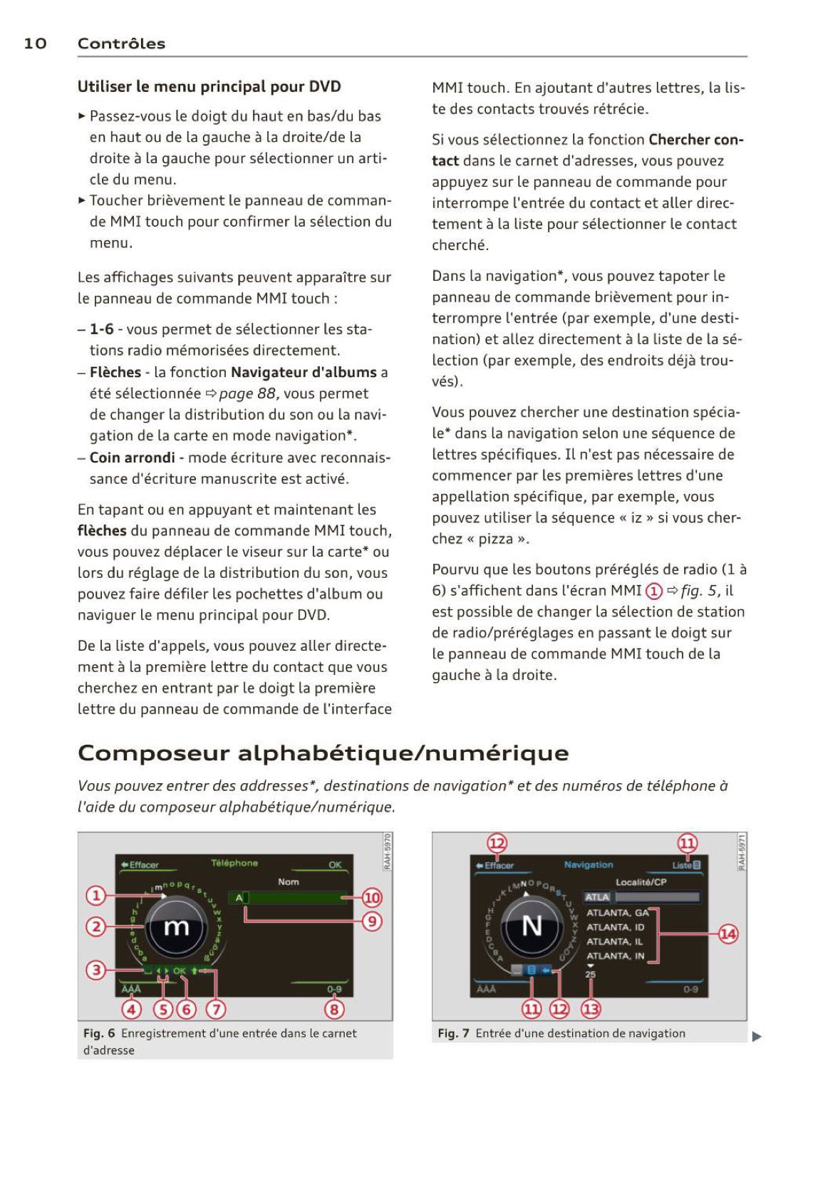 Audi Navigation MMI Plus Guide d'utilisation 2013