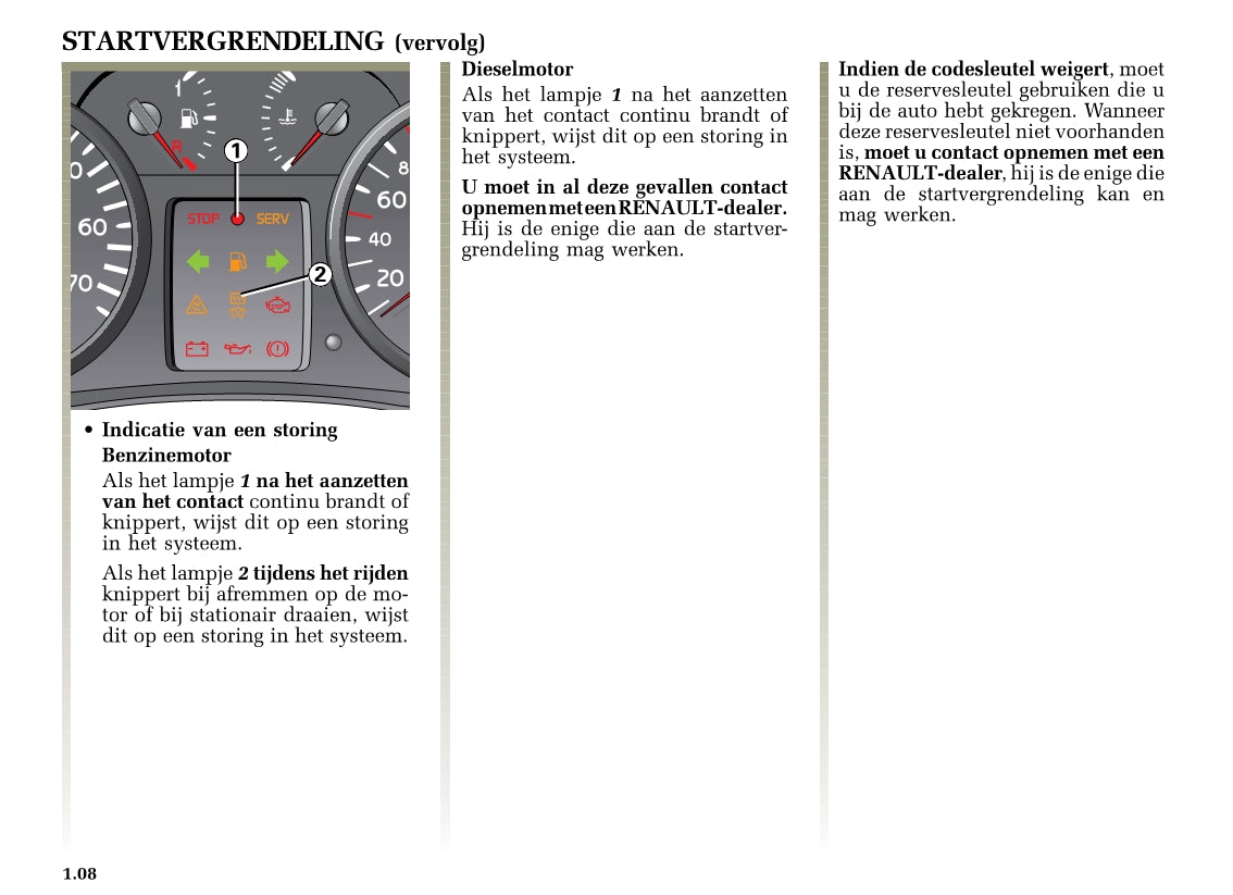 2002-2003 Renault Clio Bedienungsanleitung | Niederländisch