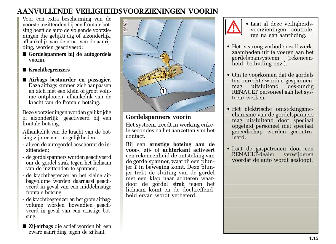 2002-2003 Renault Clio Gebruikershandleiding | Nederlands