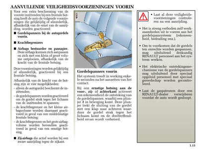 2002-2003 Renault Clio Gebruikershandleiding | Nederlands