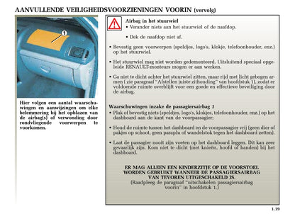 2002-2003 Renault Clio Owner's Manual | Dutch