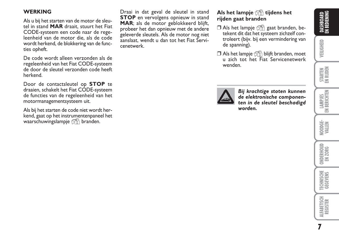 2008-2011 Fiat Grande Punto Gebruikershandleiding | Nederlands