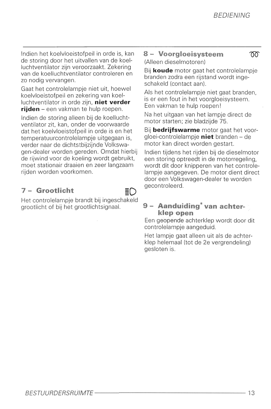 1998-2005 Volkswagen Lupo Gebruikershandleiding | Nederlands