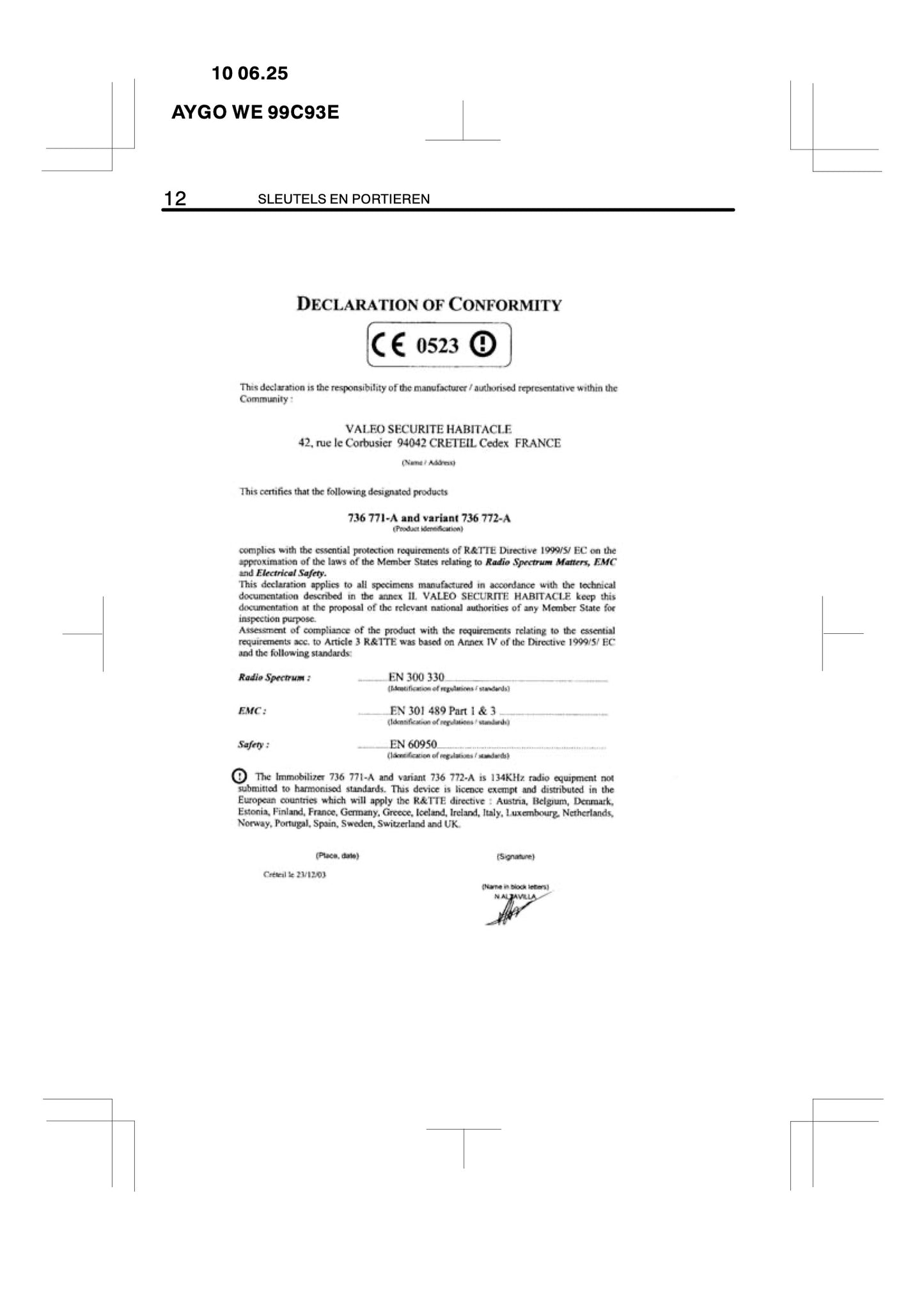 2010-2011 Toyota Aygo Gebruikershandleiding | Nederlands