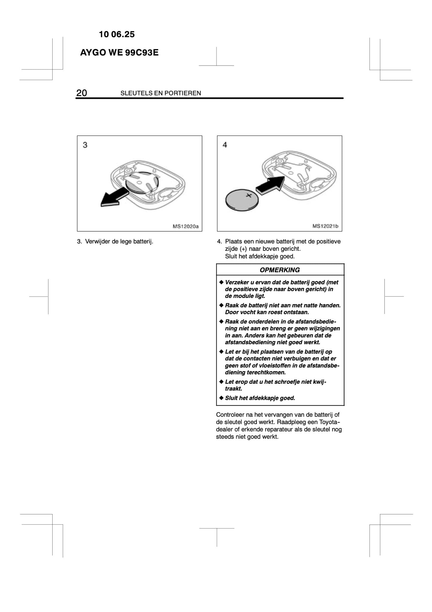 2010-2011 Toyota Aygo Gebruikershandleiding | Nederlands