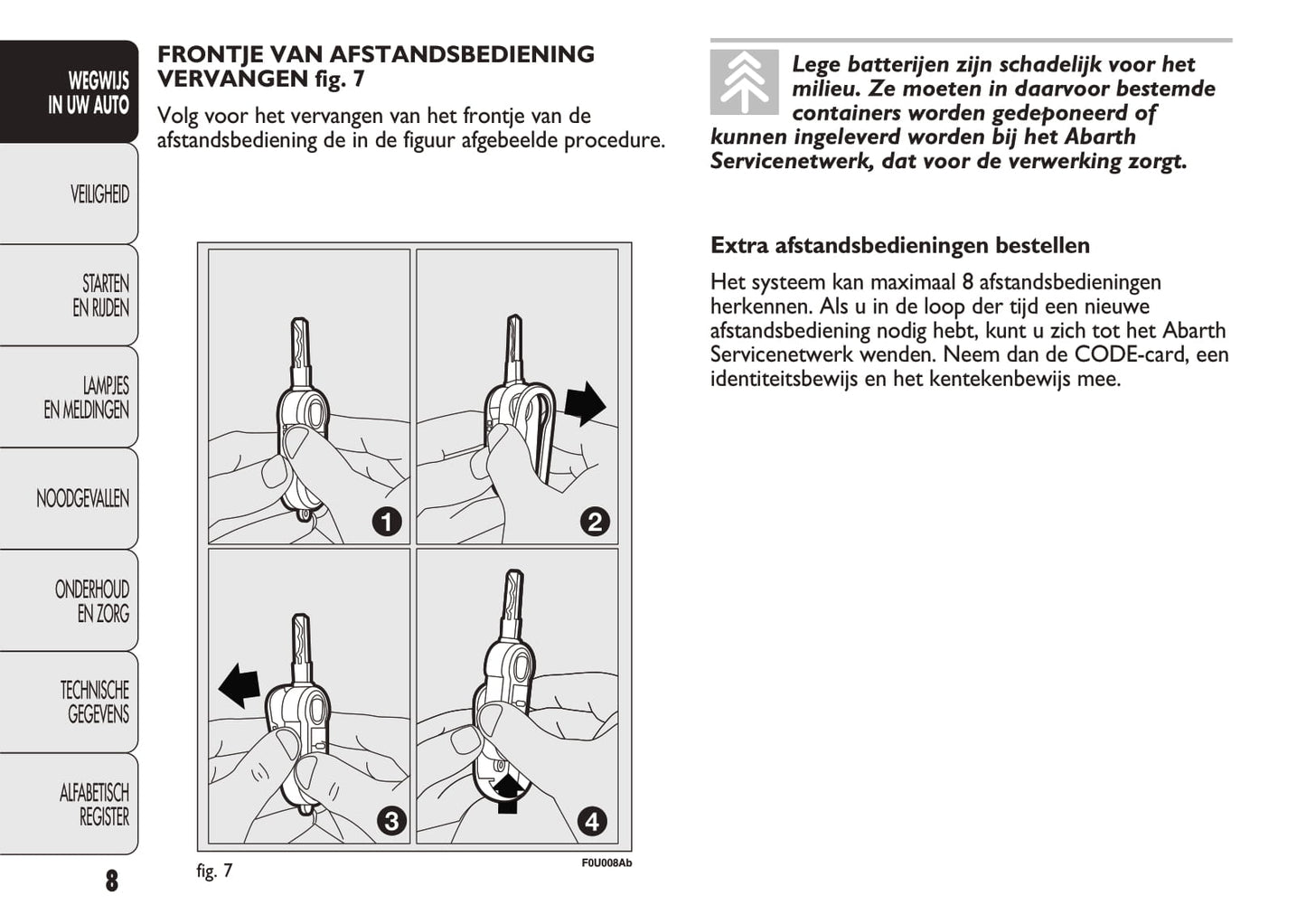 2010-2014 Abarth Punto Evo Gebruikershandleiding | Nederlands