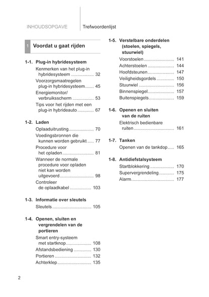 2012-2014 Toyota Prius/Prius Plug-in Hybrid Owner's Manual | Dutch