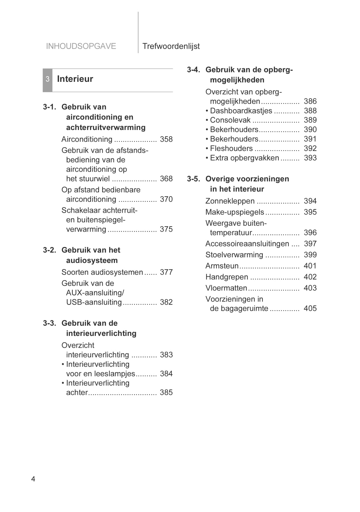 2012-2014 Toyota Prius Plug-in Hybrid Owner's Manual | Dutch