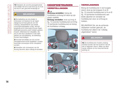 2016-2017 Fiat 500L Owner's Manual | Dutch