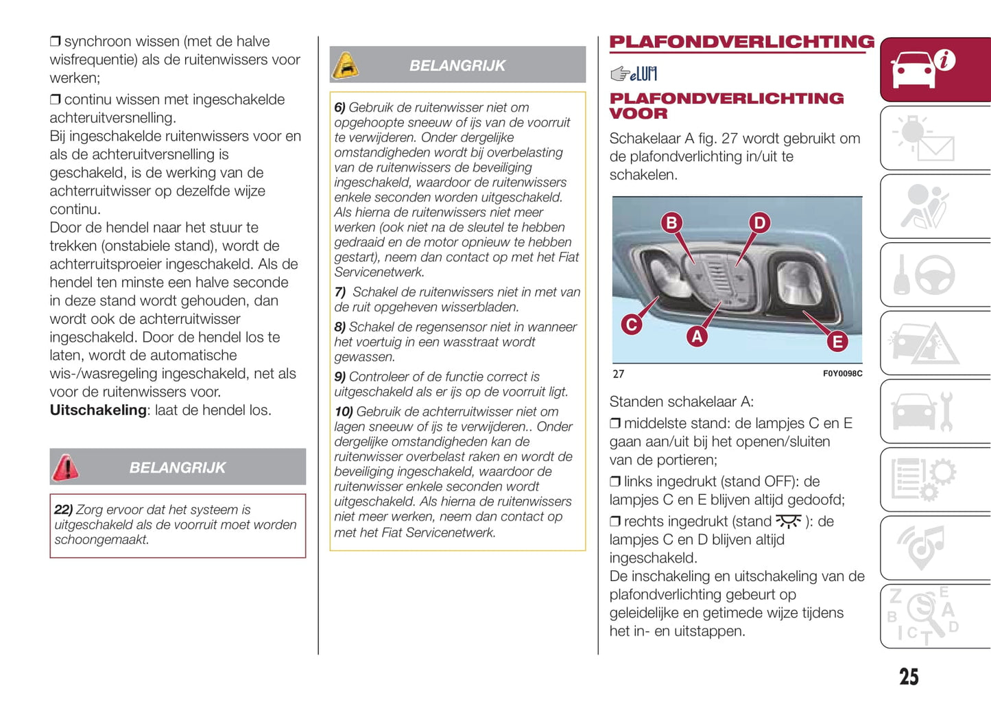 2016-2017 Fiat 500L Gebruikershandleiding | Nederlands