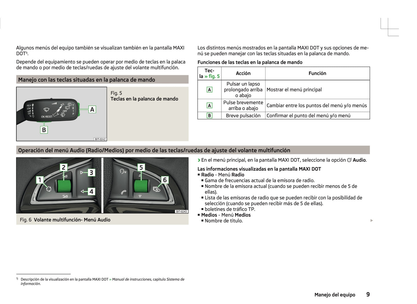 Skoda Radio Bolero Manual de Instrucciones 2010 - 2015