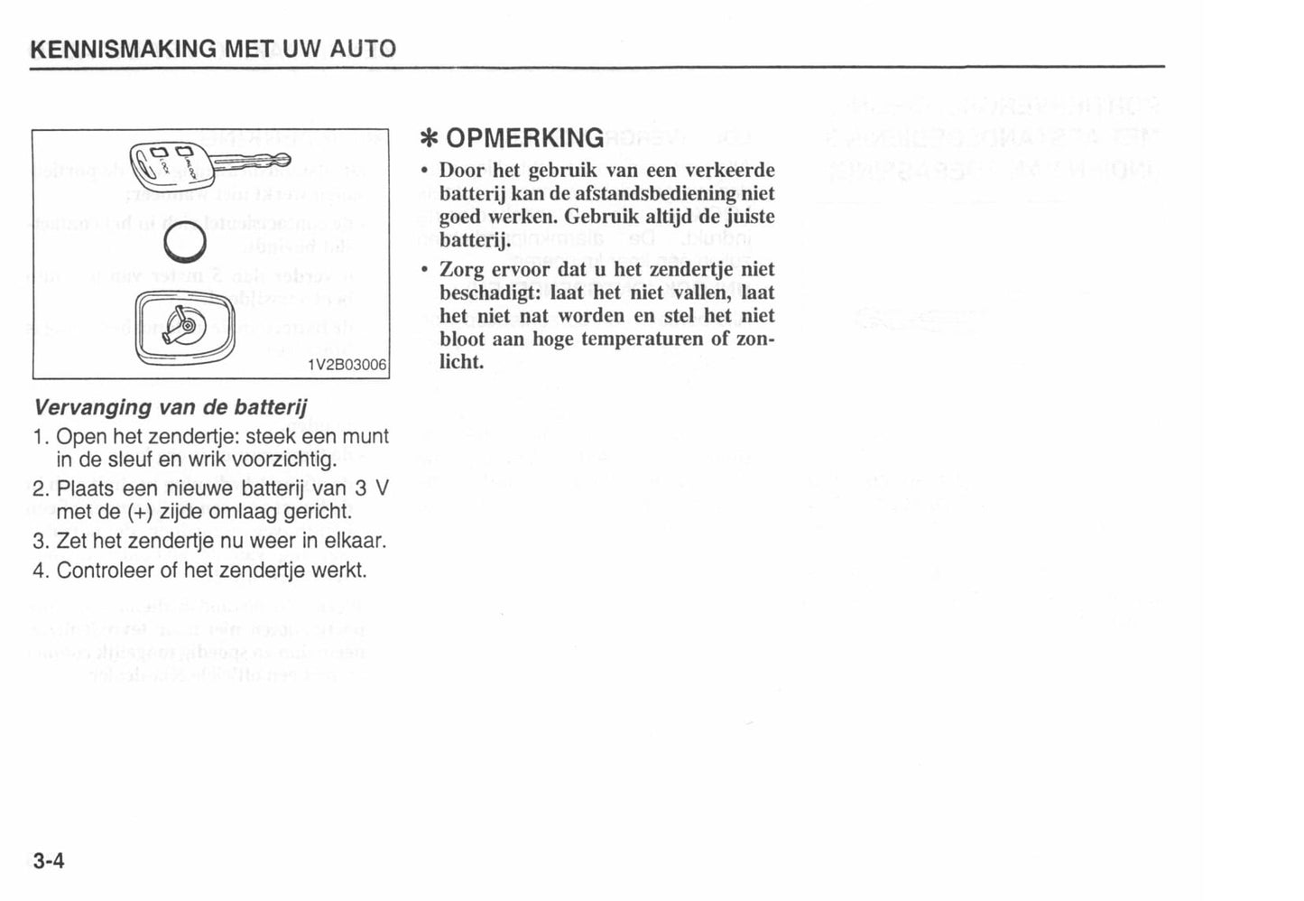 2002-2006 Kia Carens Owner's Manual | Dutch