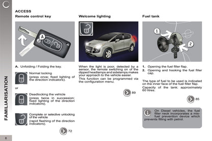 2012-2013 Peugeot 3008 Gebruikershandleiding | Engels