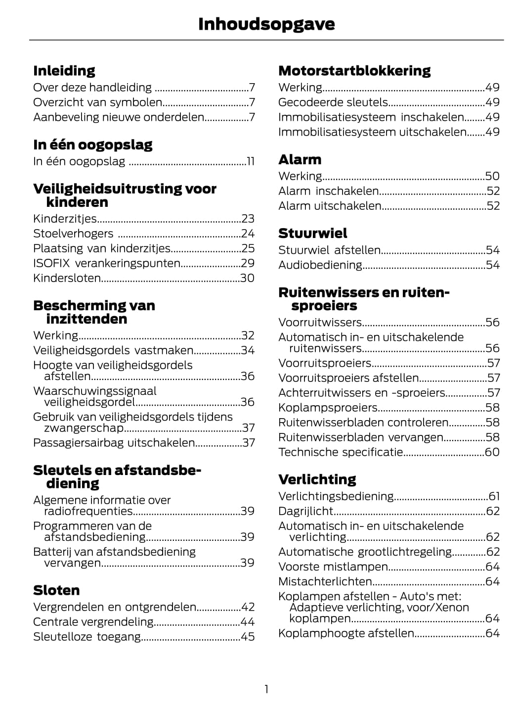 2012 Ford Galaxy/S-Max Gebruikershandleiding | Nederlands