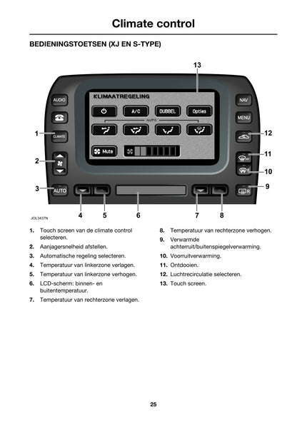 Jaguar XJ Navigatiesysteem Handleiding 2007 - 2009