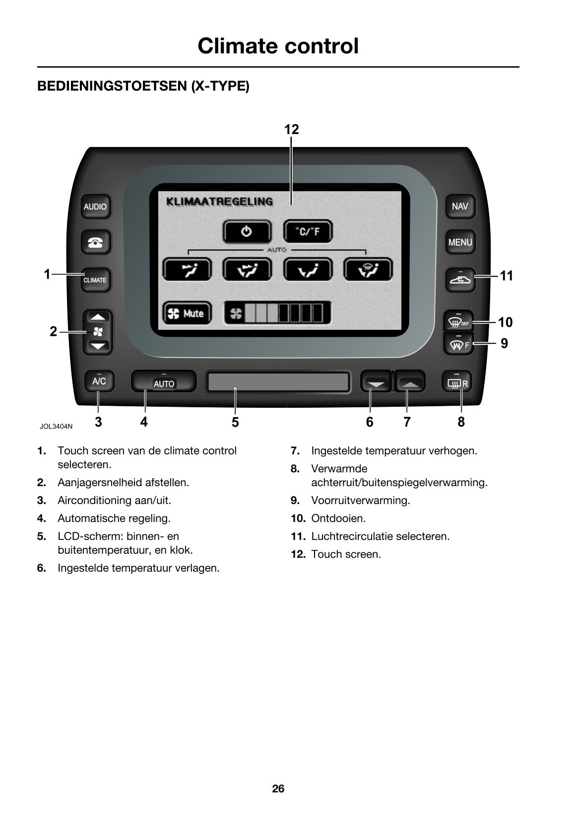 Jaguar XJ Navigatiesysteem Handleiding 2007 - 2009