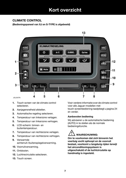 Jaguar XJ Navigatiesysteem Handleiding 2007 - 2009