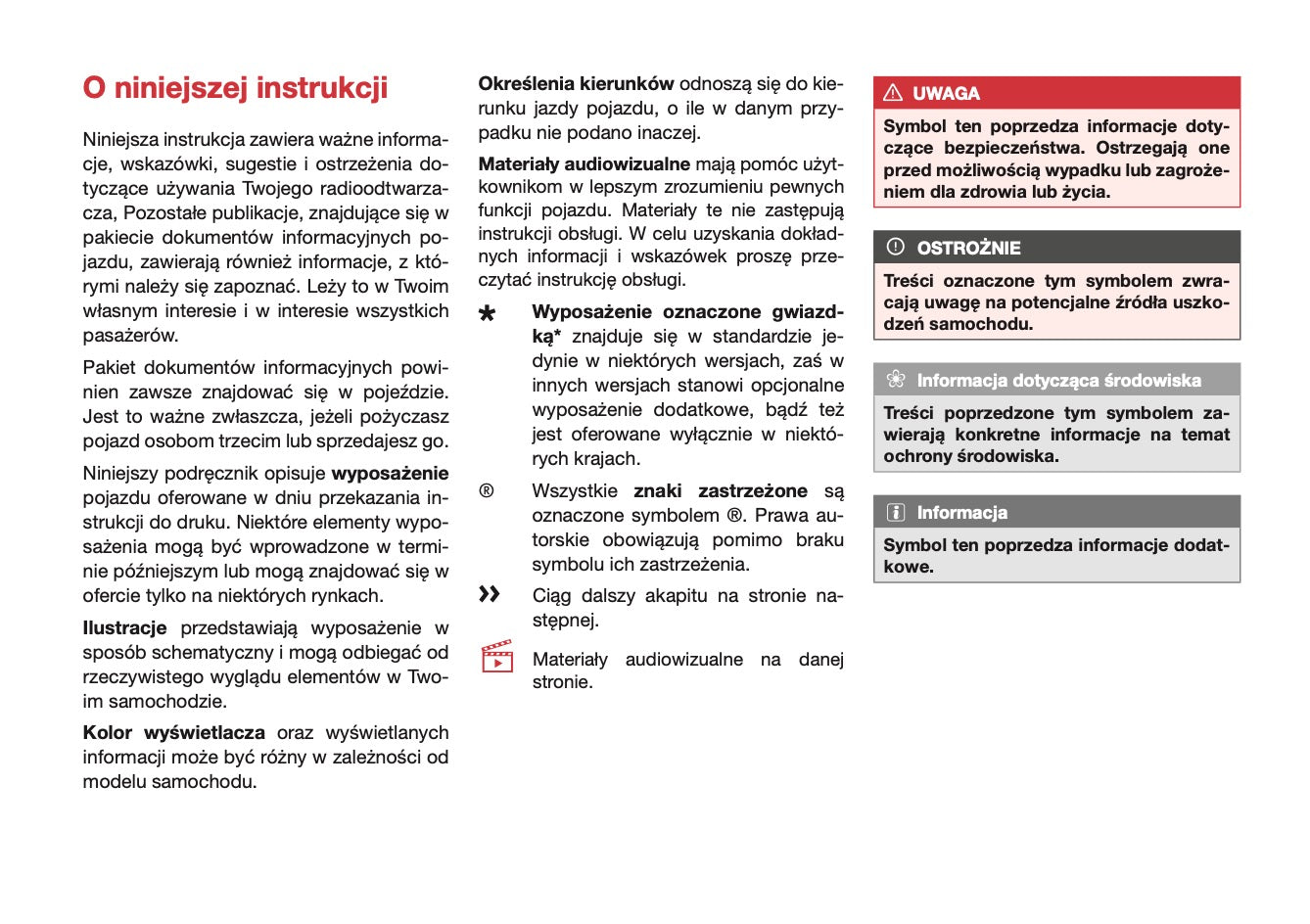 Seat Media System Plus / Navi Instrukcja obsługi 2013 - 2017