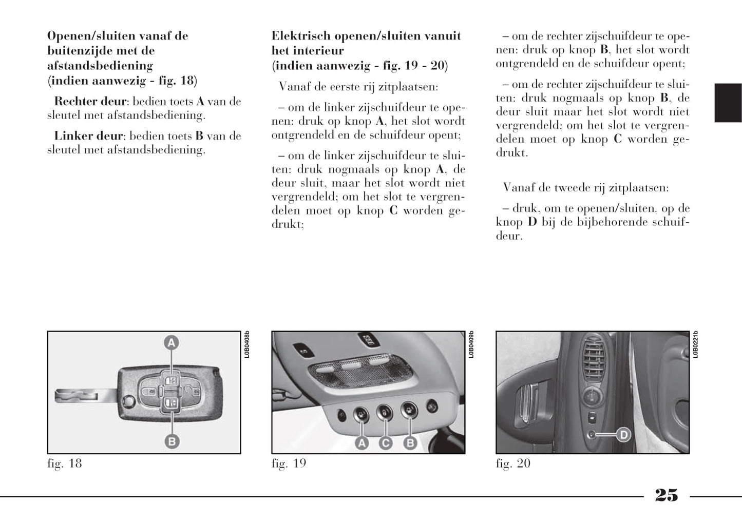 2002-2008 Lancia Phedra Owner's Manual | Dutch