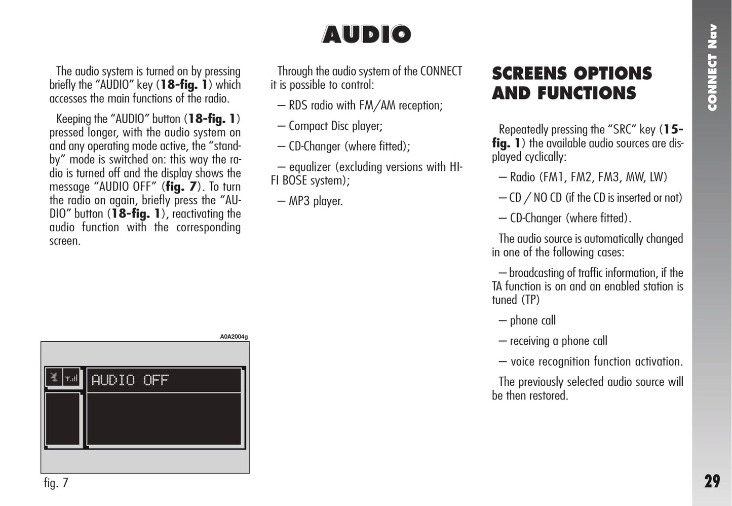 Alfa Romeo Connect Nav (+) Owner's Manual