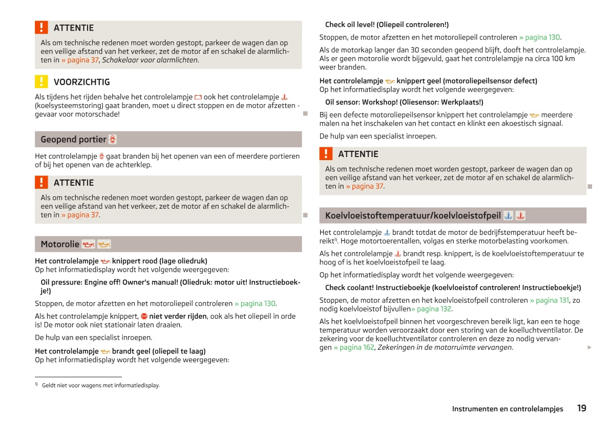 2012-2019 Skoda Rapid Owner's Manual | Dutch