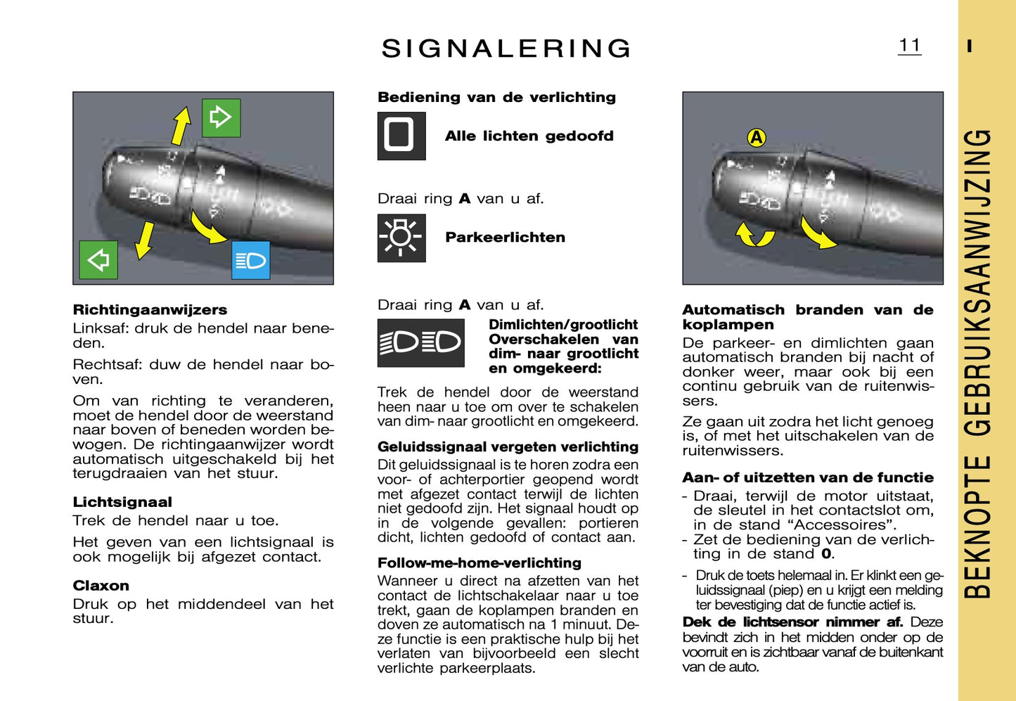 2000-2001 Citroën Xsara Picasso Owner's Manual | Dutch