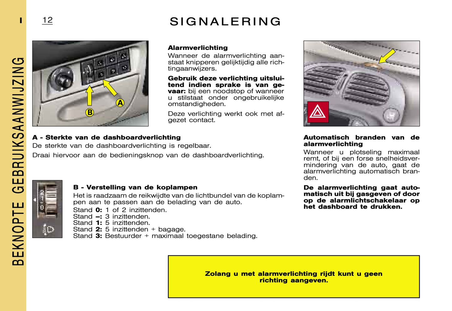 2000-2001 Citroën Xsara Picasso Owner's Manual | Dutch