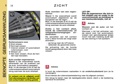 2000-2001 Citroën Xsara Picasso Owner's Manual | Dutch