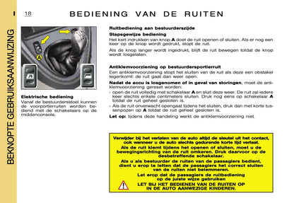 2000-2001 Citroën Xsara Picasso Owner's Manual | Dutch