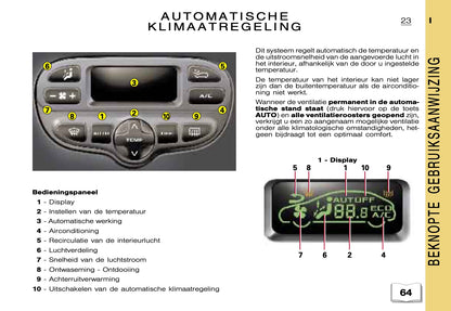 2000-2001 Citroën Xsara Picasso Owner's Manual | Dutch