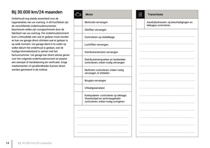 Onderhoudsboekje voor Peugeot 207 2006 - 2014